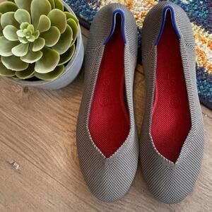 Rothys charcoal gray round toe size 8 flat woman’s shoes